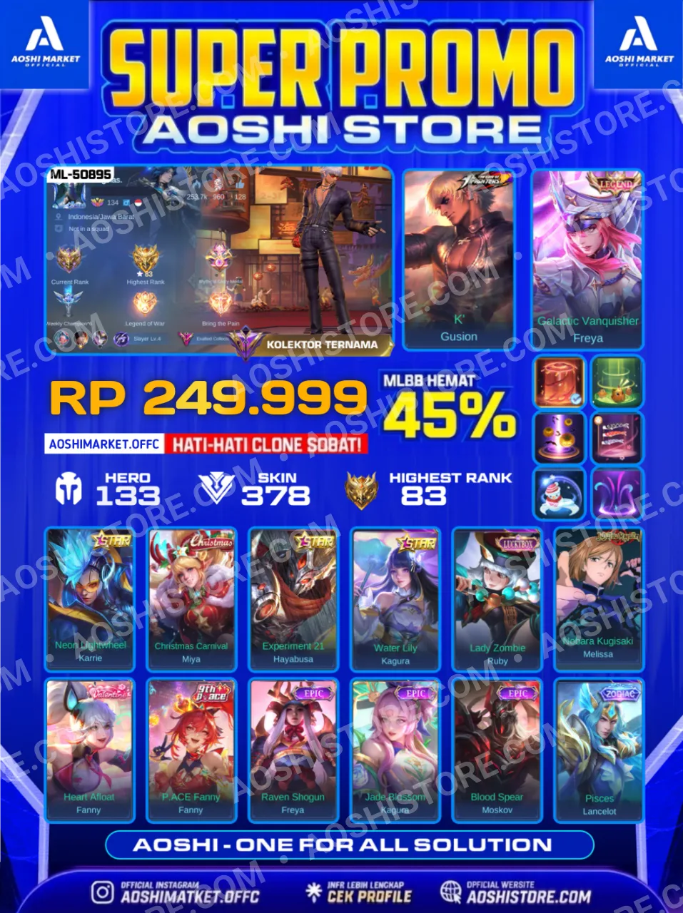 GUSION KOF X FREYA LEGEND